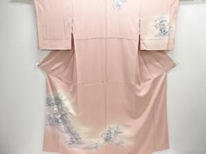 花に御所車模様訪問着